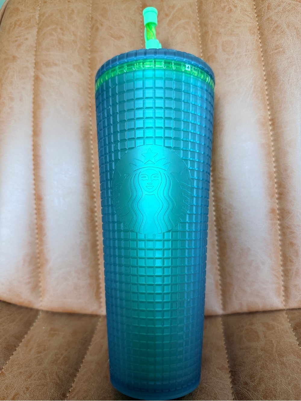 Starbucks Mountain Dew Green (Soft Touch Grid) 24 oz Venti Tumbler- Winter ‘22 - Picture 2 of 6